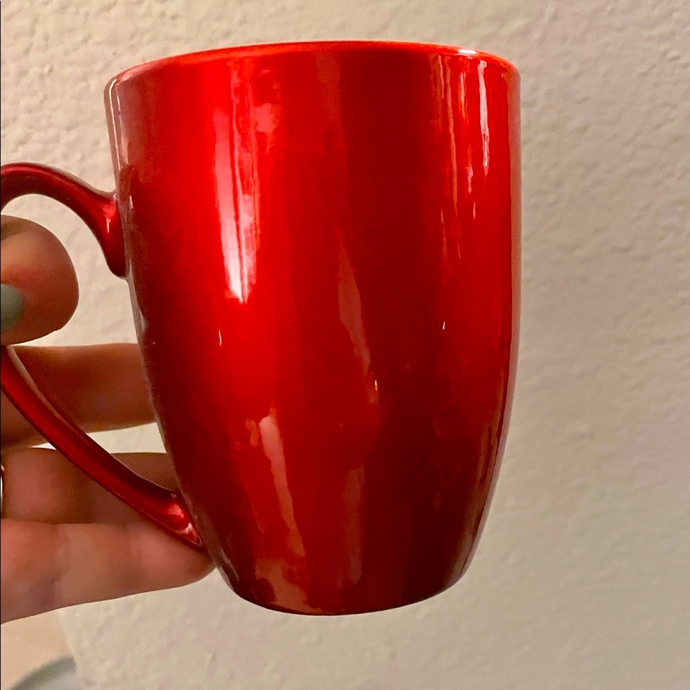 Cardinal red glossy mugs set of 8 $$